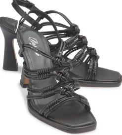 Sandalen|Horsch Schuhe Sandalette in Untergrößen Schwarz