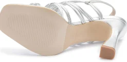 Sandalen|Horsch Schuhe Sandalette in Untergrößen Silber