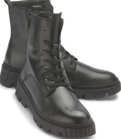 Stiefeletten|Gabor Schnürboot in Übergrößen Schwarz