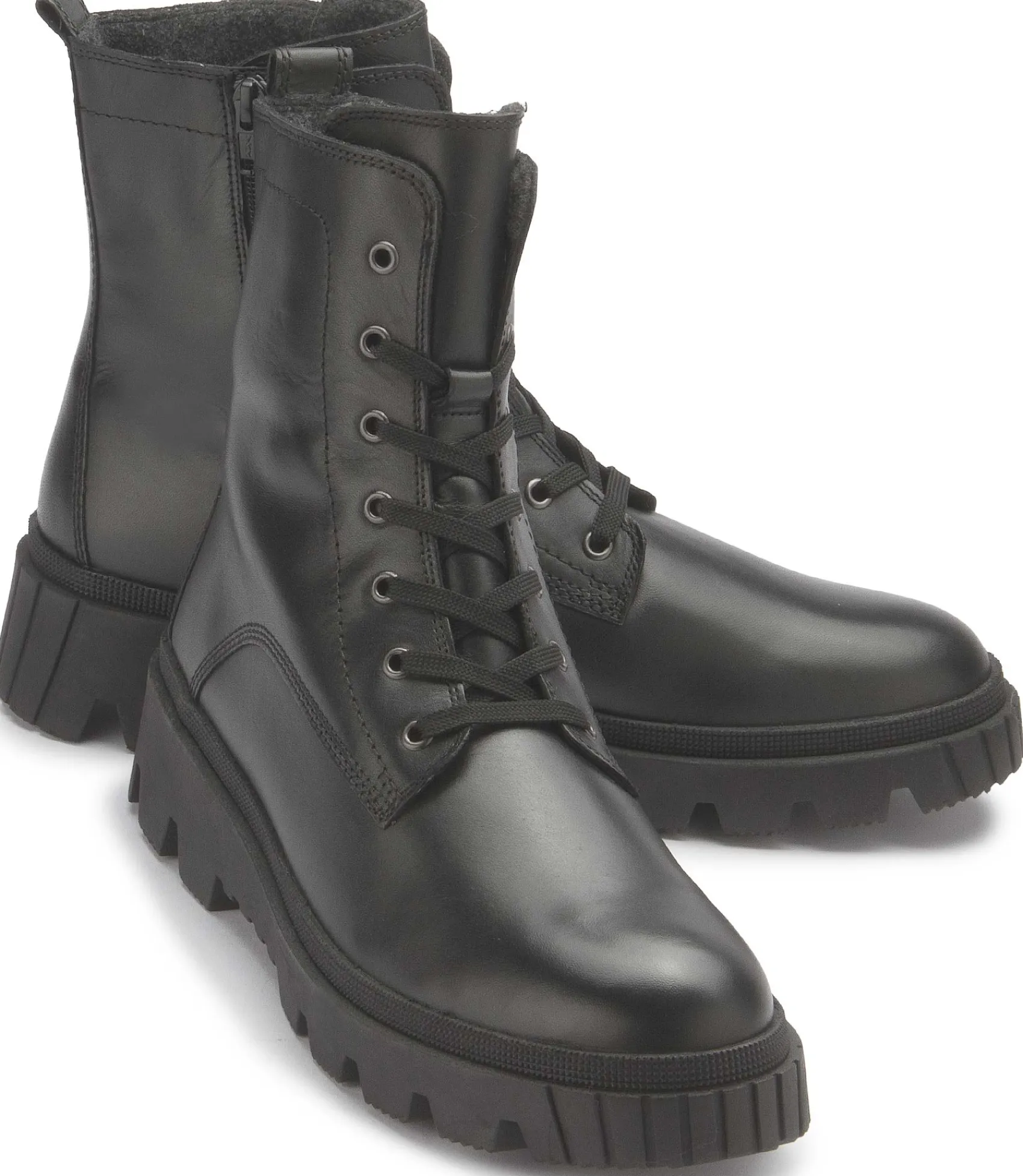 Stiefeletten|Gabor Schnürboot in Übergrößen Schwarz
