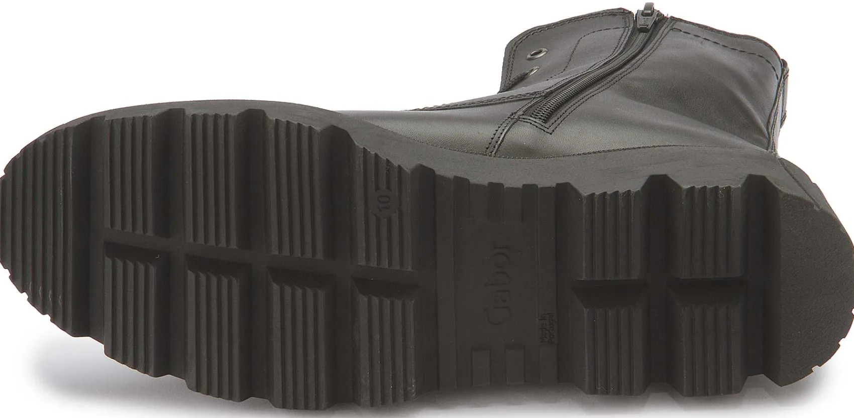 Stiefeletten|Gabor Schnürboot in Übergrößen Schwarz