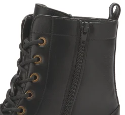 Stiefeletten|Fitters Schnürboot in Übergrößen Schwarz