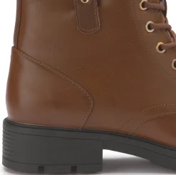 Stiefeletten|Fitters Schnürboot in Übergrößen Braun