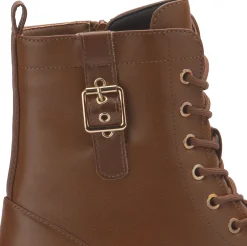 Stiefeletten|Fitters Schnürboot in Übergrößen Braun