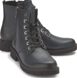 Stiefeletten|Remonte Schnürboot in Übergrößen Blau