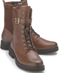Stiefeletten|Boots|Remonte Schnürboot in Übergrößen