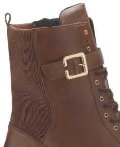 Stiefeletten|Boots|Remonte Schnürboot in Übergrößen