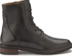Stiefeletten|Everybody Schnürboot in Übergrößen Schwarz