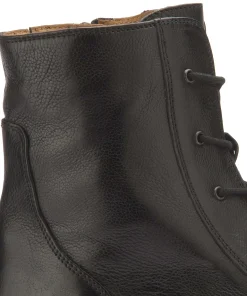 Stiefeletten|Everybody Schnürboot in Übergrößen Schwarz