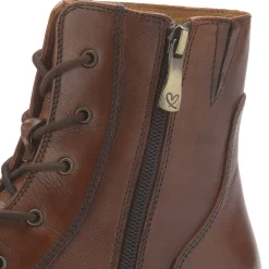 Stiefeletten|Everybody Schnürboot in Übergrößen Braun