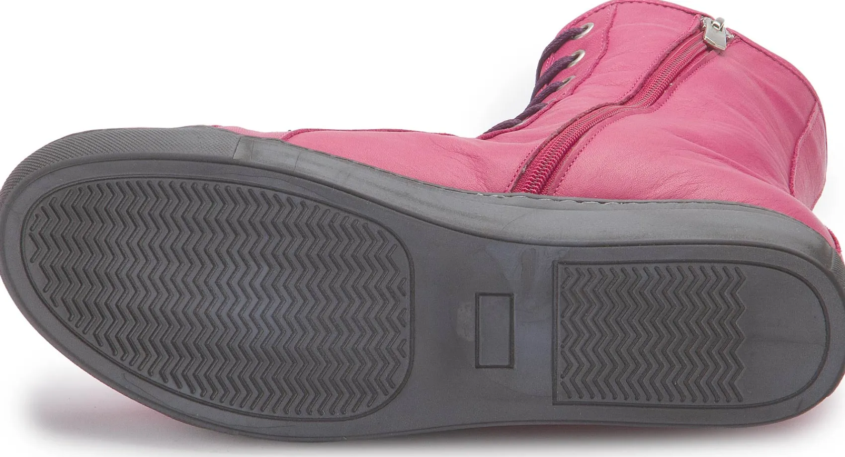 Stiefeletten|Horsch Schuhe Schnürboot in Übergrößen Pink
