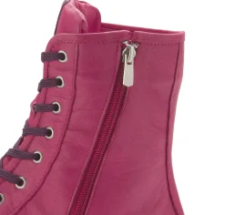 Stiefeletten|Horsch Schuhe Schnürboot in Übergrößen Pink