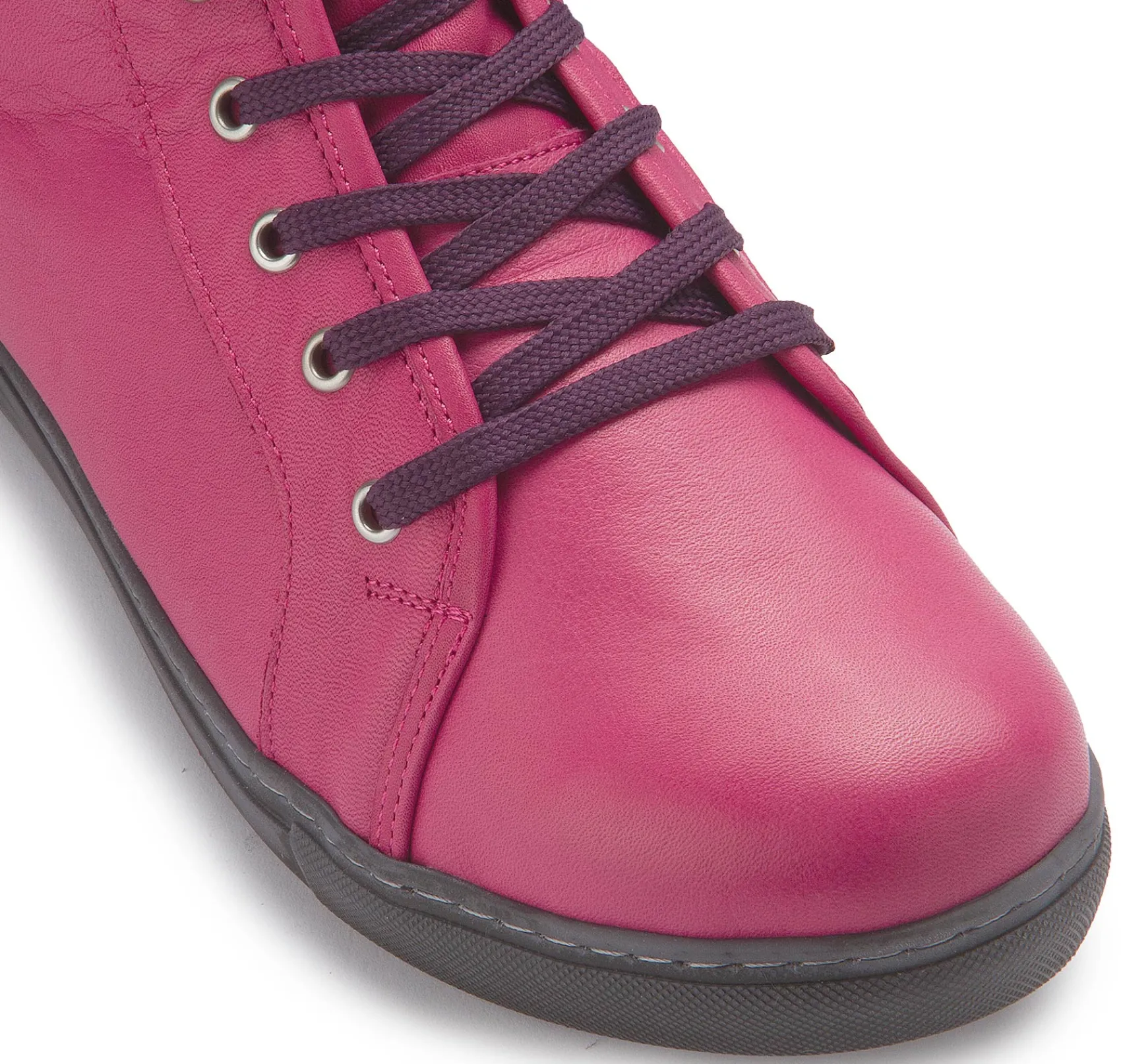 Stiefeletten|Horsch Schuhe Schnürboot in Übergrößen Pink
