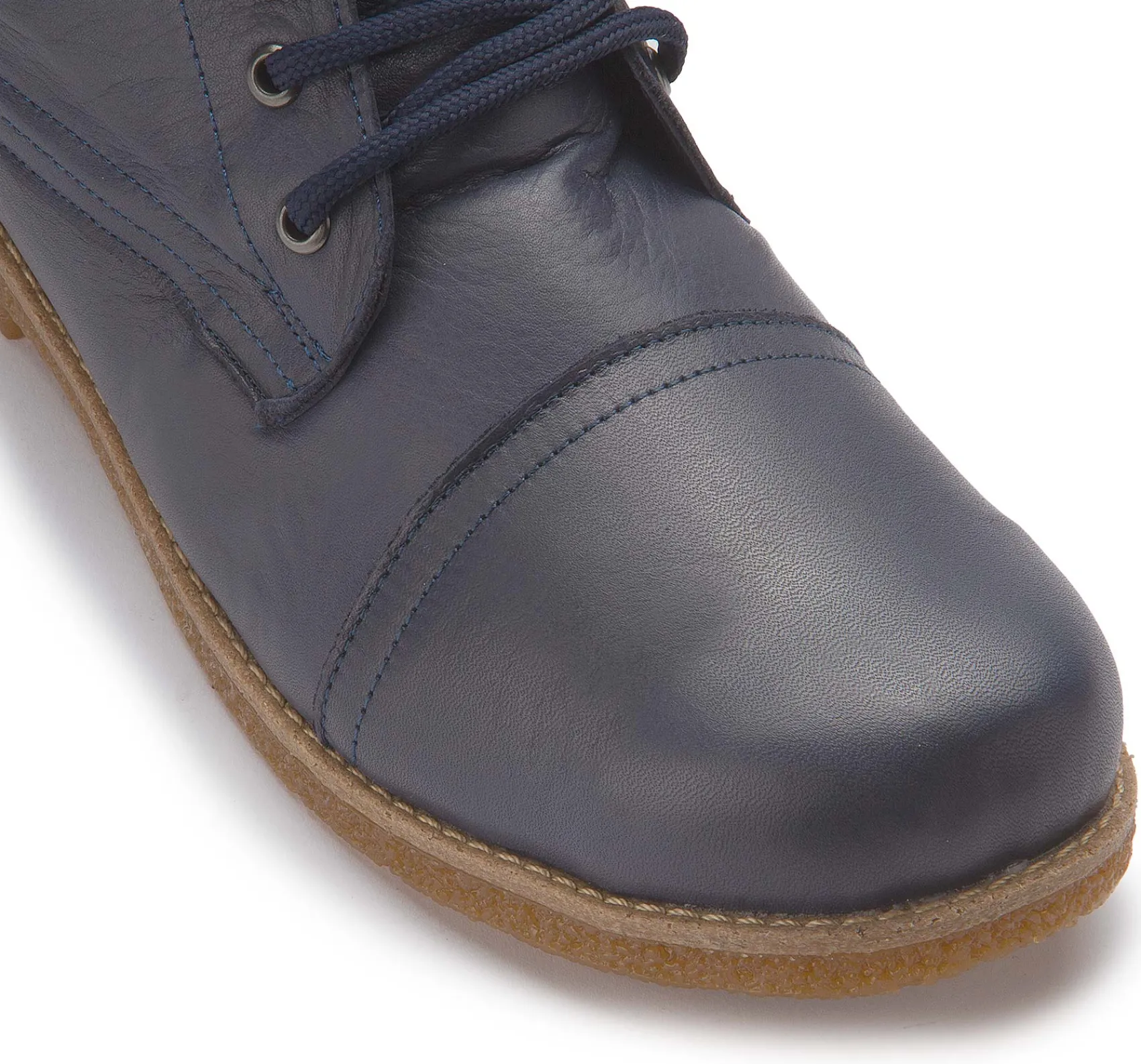 Stiefeletten|Horsch Schuhe Schnürboot in Übergrößen Blau