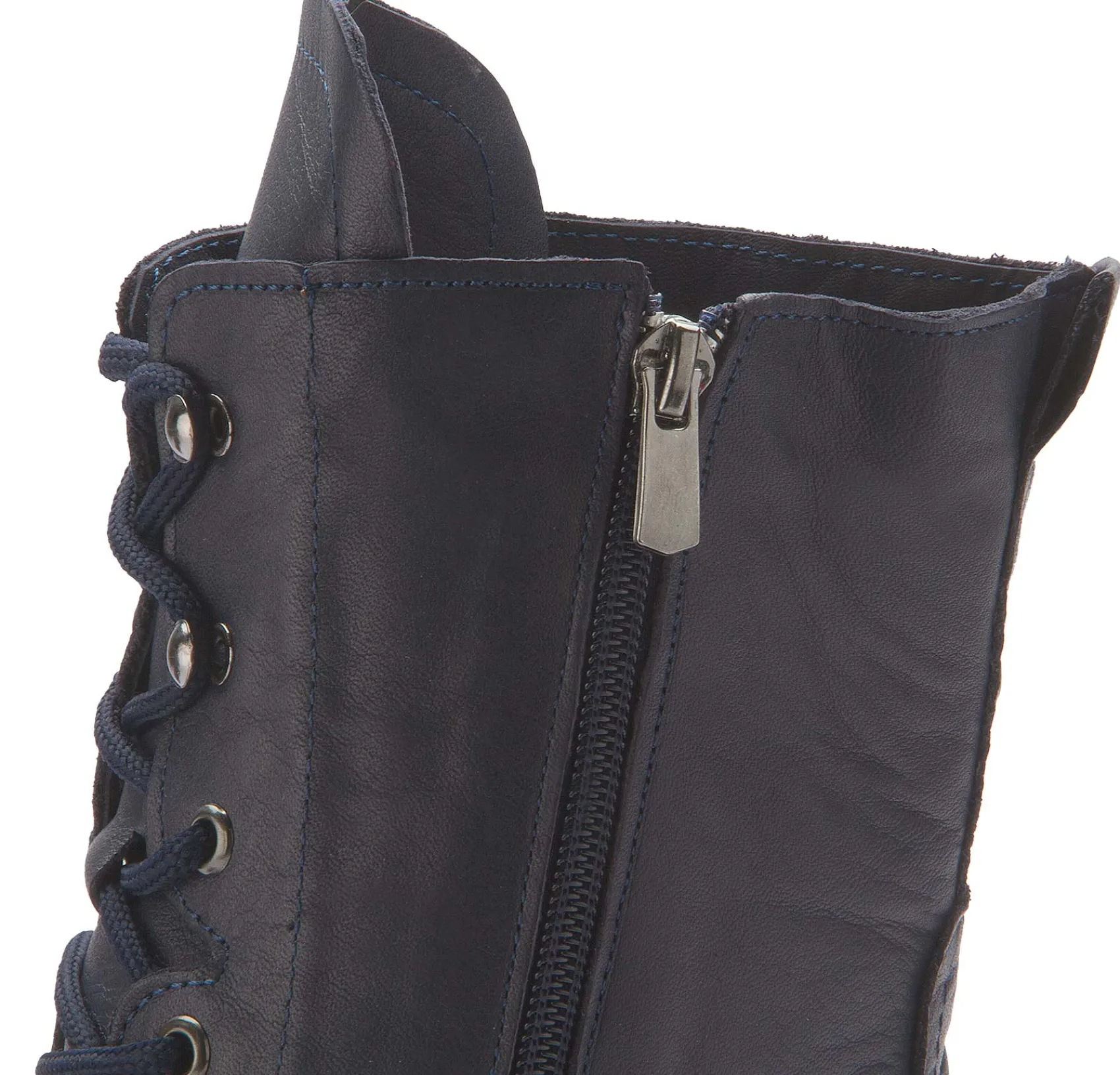 Stiefeletten|Horsch Schuhe Schnürboot in Übergrößen Blau