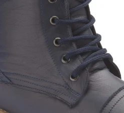 Stiefeletten|Horsch Schuhe Schnürboot in Übergrößen Blau