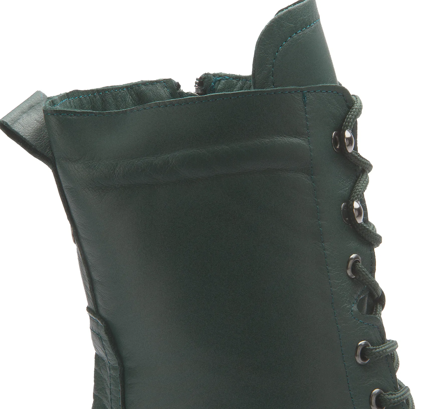 Stiefeletten|Horsch Schuhe Schnürboot in Übergrößen Grün