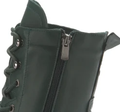 Stiefeletten|Horsch Schuhe Schnürboot in Übergrößen Grün