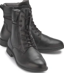 Stiefeletten|Tamaris Schnürboot in Übergrößen Schwarz