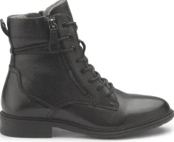 Stiefeletten|Tamaris Schnürboot in Übergrößen Schwarz