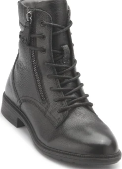 Stiefeletten|Tamaris Schnürboot in Übergrößen Schwarz