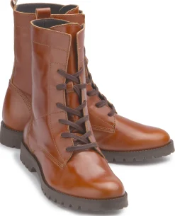 Stiefeletten|Horsch Schuhe Schnürboot in Übergrößen Braun
