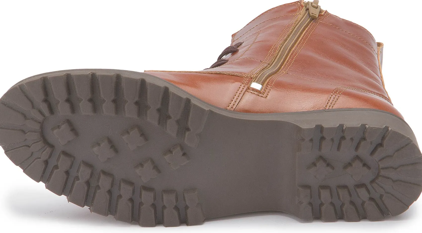 Stiefeletten|Horsch Schuhe Schnürboot in Übergrößen Braun