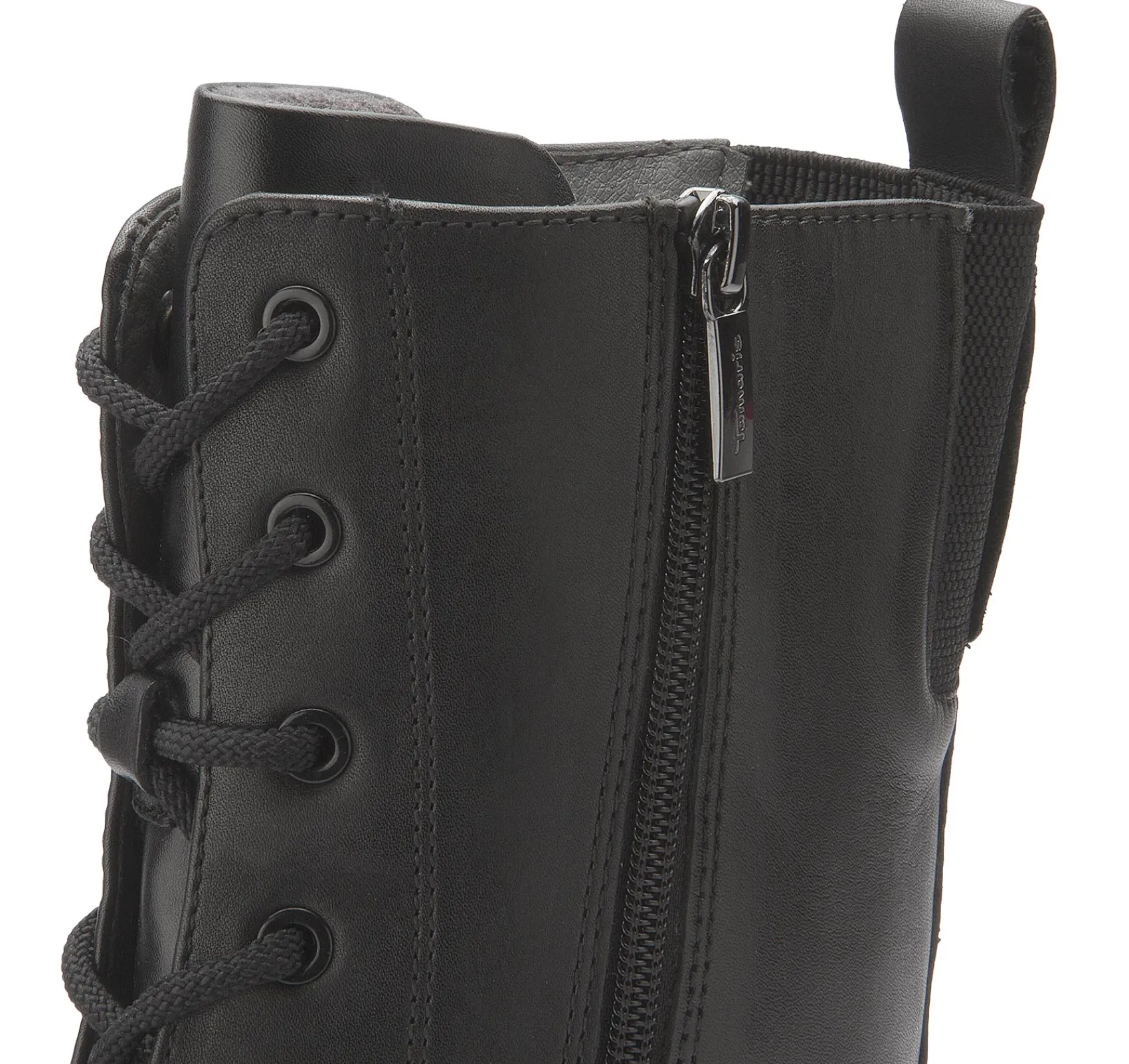 Stiefeletten|Schnürschuhe|Tamaris Schnürboot in Übergrößen Schwarz