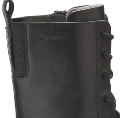 Stiefeletten|Schnürschuhe|Tamaris Schnürboot in Übergrößen Schwarz