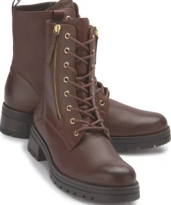 Stiefeletten|Gabor Schnürboot in Übergrößen Braun