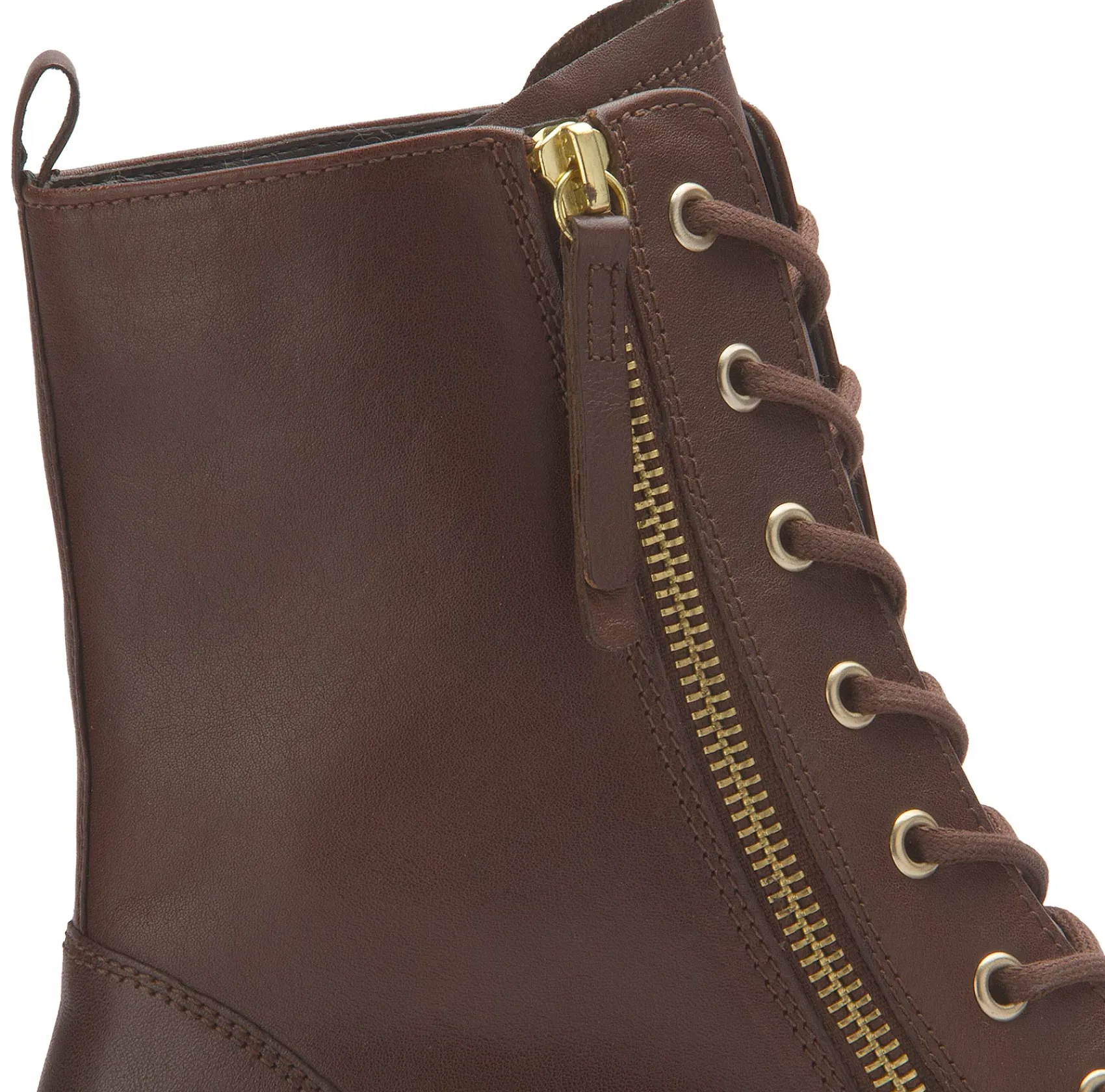 Stiefeletten|Gabor Schnürboot in Übergrößen Braun