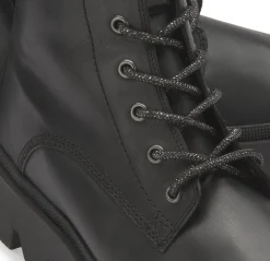 Stiefeletten|Boots|Gabor Schnürboot in Übergrößen Schwarz