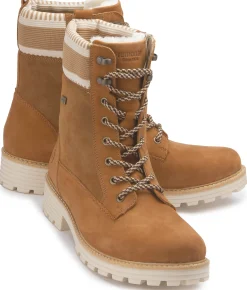 Stiefeletten|Boots|Remonte Schnürboot in Übergrößen Braun