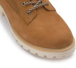 Stiefeletten|Boots|Remonte Schnürboot in Übergrößen Braun