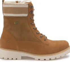 Stiefeletten|Boots|Remonte Schnürboot in Übergrößen Braun