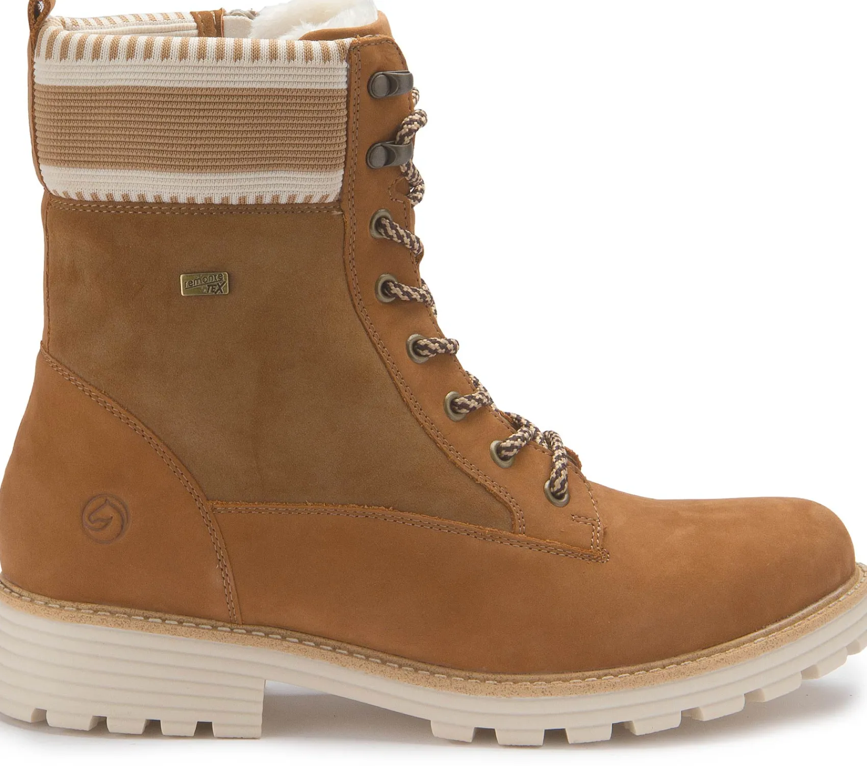 Stiefeletten|Boots|Remonte Schnürboot in Übergrößen Braun