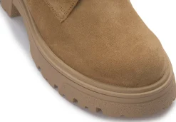 Stiefeletten|Boots|Gabor Schnürboot in Übergrößen Braun