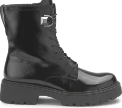 Stiefeletten|Gabor Schnürboot in Übergrößen Schwarz