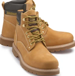 Stiefeletten|Boots|Dockers Schnürboot in Übergrößen Braun