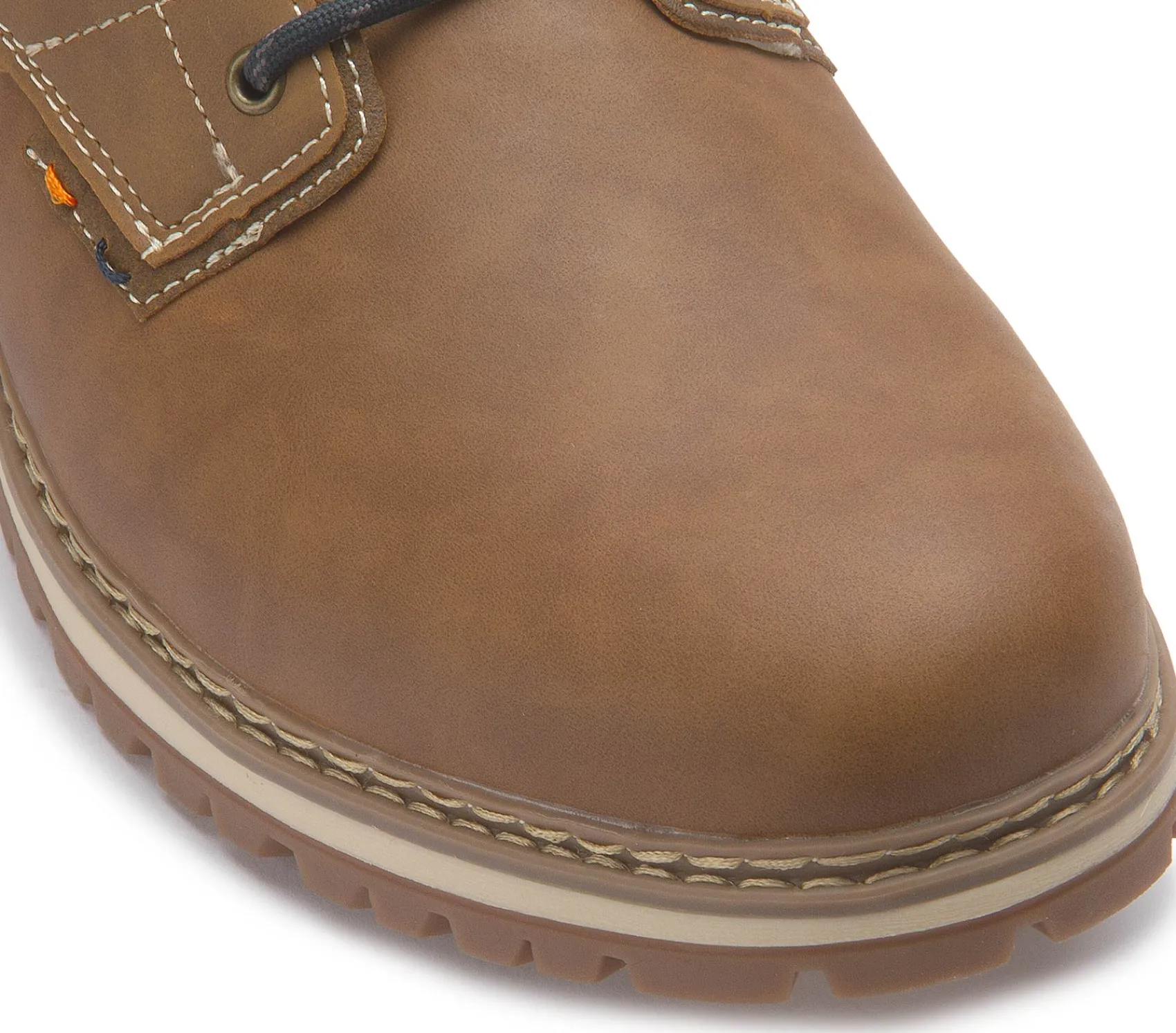 Stiefeletten|Schnürschuhe|Dockers Schnürboot in Übergrößen Braun