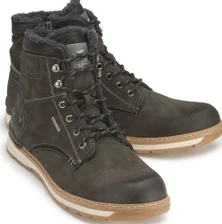 Stiefeletten|Boots|Mustang Herren Schnürboot in Übergrößen Grau