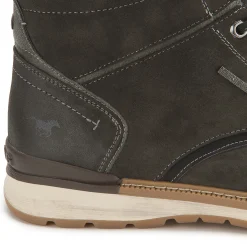 Stiefeletten|Boots|Mustang Herren Schnürboot in Übergrößen Grau