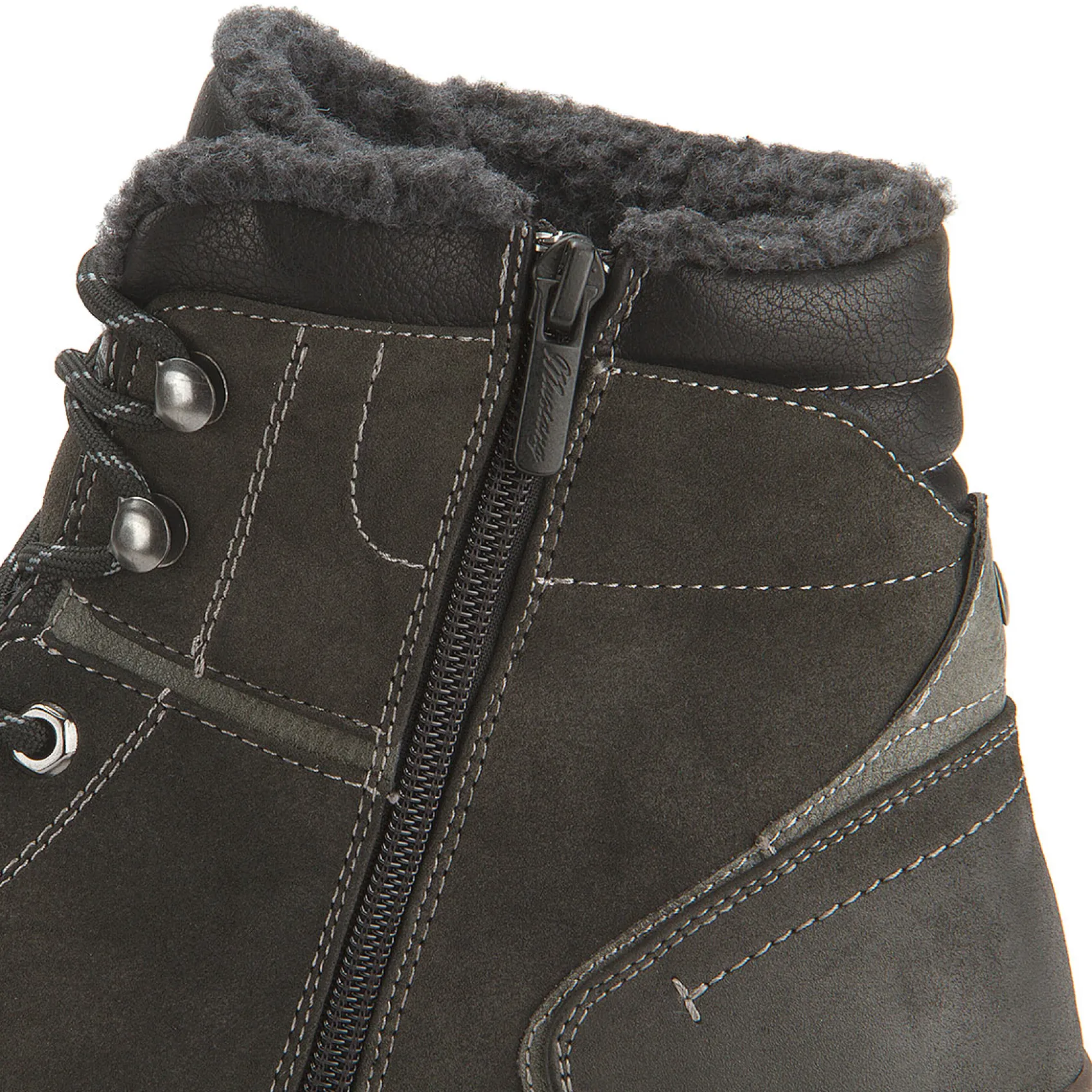 Stiefeletten|Boots|Mustang Herren Schnürboot in Übergrößen Grau