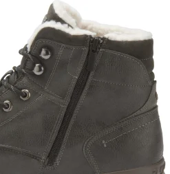 Stiefeletten|Boots|Mustang Herren Schnürboot in Übergrößen Grau