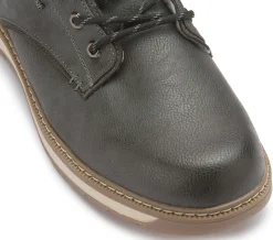 Stiefeletten|Boots|Mustang Herren Schnürboot in Übergrößen Grau