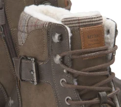 Stiefeletten|Schnürschuhe|Mustang Herren Schnürboot in Übergrößen Braun