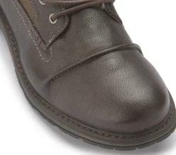Stiefeletten|Schnürschuhe|Mustang Herren Schnürboot in Übergrößen Braun