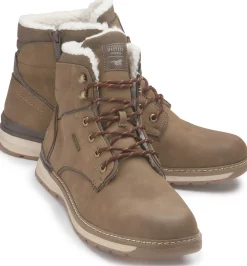 Stiefeletten|Schnürschuhe|Mustang Herren Schnürboot in Übergrößen Braun