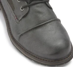 Stiefeletten|Schnürschuhe|Mustang Herren Schnürboot in Übergrößen Grau