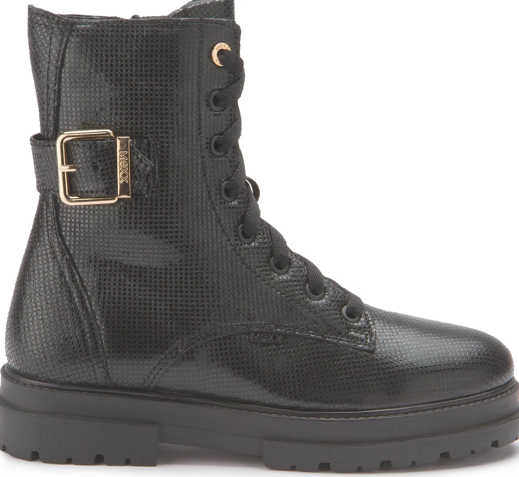 Stiefeletten|Schnürschuhe|Mexx Schnürboot in Untergrößen Schwarz